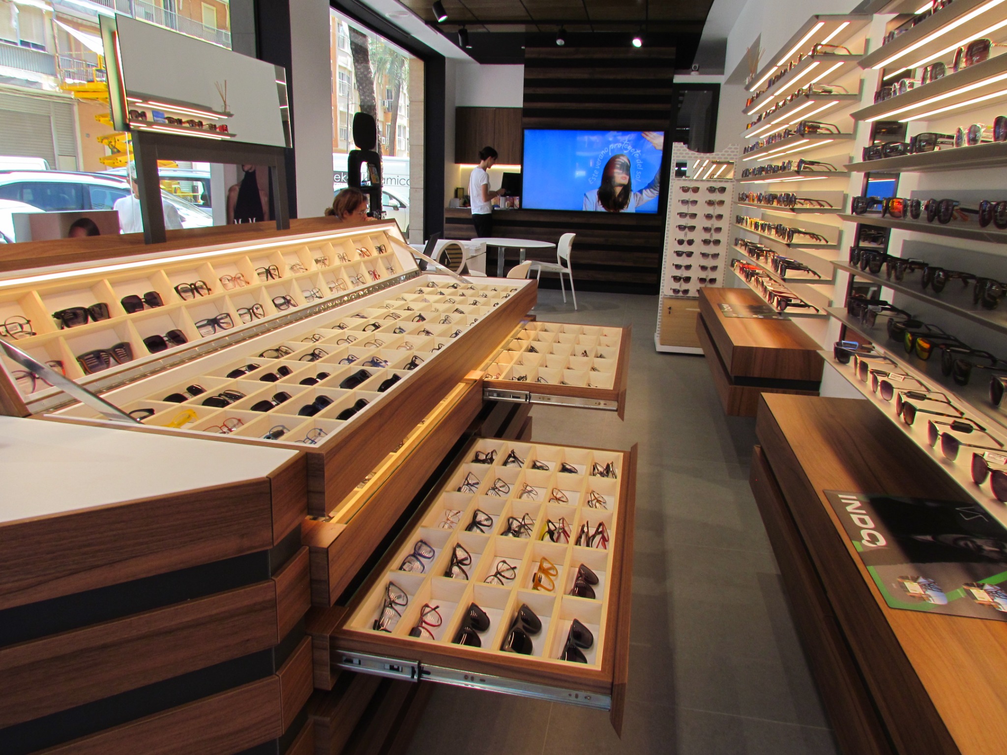 Vista del interior de Modavisión